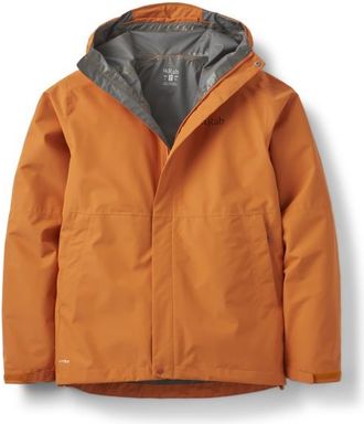 RAB Downpour Jacket Regenjacke f&uuml;r Herren | orange