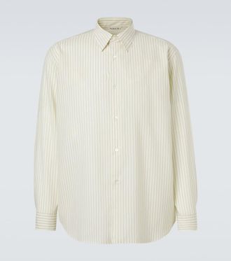 Auralee Striped wool shirt