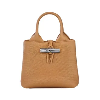 Longchamp XS Le Roseau - Dames - Tassen - Bruin - Maat: ONE Size Leer