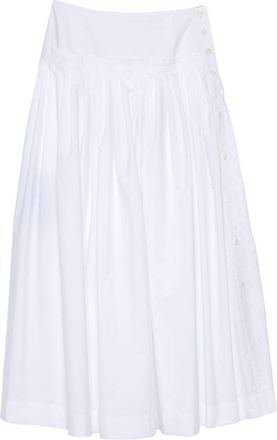 Lanvin Midi Skirt With Side Button Closure