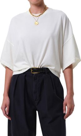 Citizens Of Humanity Cape Oversize Organic Cotton T-Shirt in Pashmina Off White at Nordstrom, Size X-Large