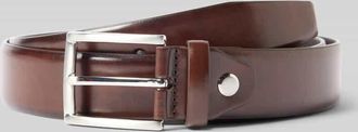 Christian Berg Glattleder-Gürtel mit Dornschließe in Dunkelbraun, Größe 100