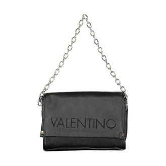 Valentino Shoulder Bags, female, Black, Size: ONE SIZE Chain Strap Leather Handbag