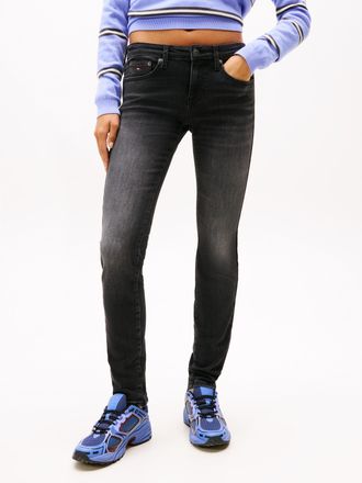 Tommy Jeans Skinny-fit-Jeans TOMMY JEANS SOPHIE LW SKN DI1286, Damen, Gr. 26, L&auml;nge 30, schwarz (denim schwarz), Denim/Jeans, Obermaterial: 72% Baumwolle, 21% Mod