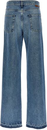 Stella McCartney Two-Tone Layered Denim Jeans - Blue