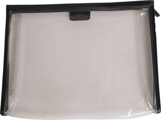 Dolce & Gabbana Transparent PVC Clutch Pouch Purse Branded Logo Plaque Womens Bag