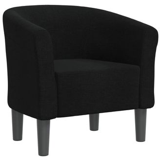 vidaXL Sill&oacute;n De Tela Negra Vidaxl
