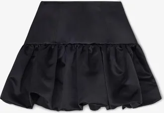 Ganni Skirt in Black Satin - Size 10/12