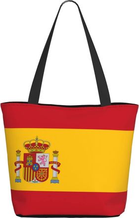 AOOEDM Spanish Flag Ladies Shopping Bag 13x11x7in.The Perfect ValentineS Day Gift.It Is The Best ValentineS Day Gift For Mom, Daughter, Wife,Etc