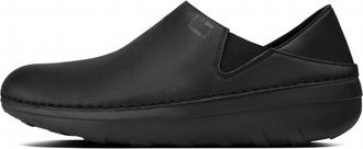FitFlop Womens Superloafer Leather Loafer In All Black