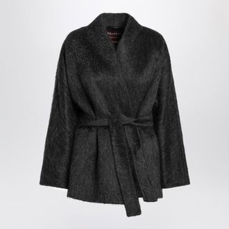 Max Mara Anthracite Cardigan Jacket In And
