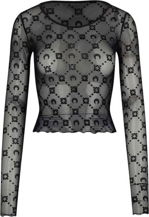 Marine Serre Crop Top Logo