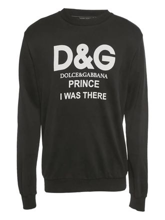 Dolce & Gabbana logo-print sweatshirt - Black