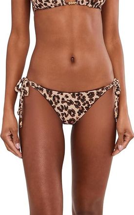 BECCA by Rebecca Virtue Safari Leopard Demi Reversible Side Tie Bottom Womens Swimwear Leo : MD, Nylon/Polyester/Spandex