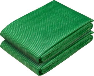 vidaXL Lona Con Ojales 2 Uds. Verde 1,5 X 10 M 260 Gsm Pe Vidaxl