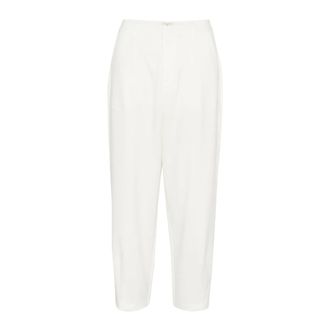 Kaffe KAmerle Pantalon Suiting - Dames - Broeken - Wit - Maat: 2XS Leer