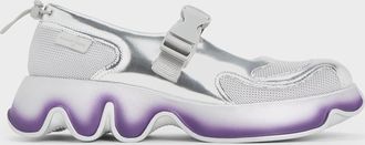 Charles & Keith Mesh Gradient Wave Mary Jane Sneakers