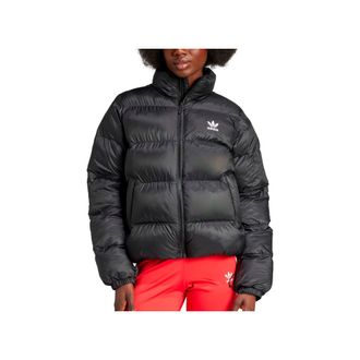 adidas Womens SHORT PUFFER - Black - Size Medium