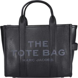 Marc Jacobs The Leather Medium Tote Bag - Dames - Shoppers - Zwart - ONE Size - Leer - Tassen