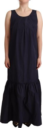 P.A.R.O.S.H. Navy Blue Sleeveless Round Neck Mermaid Long Womens Dress (Pre-Owned)