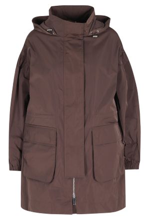 OOF Wear Chocolate Memory Hooded Drawstring Polyester Parka