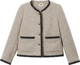 B+ab Giacca con bordo a contrasto - Toni neutri