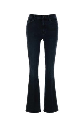 Mother Midnight Blue Stretch Denim The Weekender Jeans