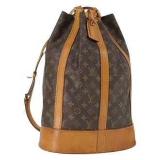 Louis Vuitton Pre-owned Bucket Bags, female, Brown, Size: ONE SIZE Pre-owned Canvas Bucket Bag