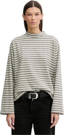 Marc O'Polo Long Sleeve Tops - Dames - Longsleeves - Grijs - L - Tops