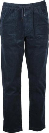 Tommy Hilfiger Chino van corduroy - Heren - Straight fit broeken - Blauw - W36 - Katoen - Broeken