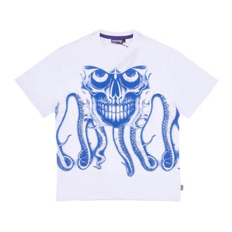 Octopus T-Shirts, male, White, Size: L Skull Tee White T-Shirt