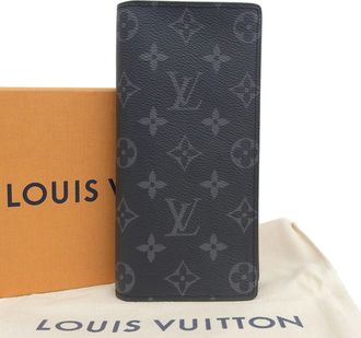 Louis Vuitton Monogram Eclipse Monogram Eclipse Long Wallet (Bi-Fold) (Pre-Owned)