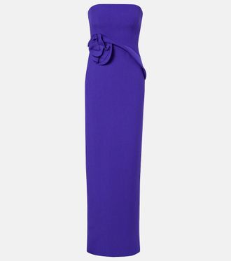 Roland Mouret Floral-appliqu&eacute; gown