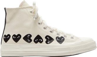 Comme Des Gar&ccedil;ons Play x Converse Mens Multi Heart High Top