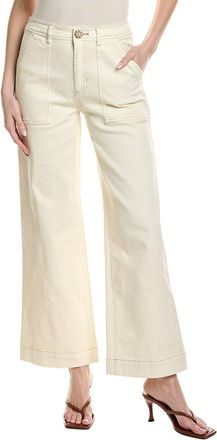 CeCe by Cynthia Steffe Wide-Leg Patch Pocket Denim Pant