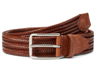 Martin Dingman Lexington Mens Belts Saddle Tan : 44, Elastic/Leather/Rayon