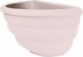 Monacis Jarr&oacute;n De Pared Decorativo Cl&aacute;sico Tradicional De 50x27 Cm Y 25 Cm De Alto, Fabricado En Pol&iacute;mero Blanco Resistente Para Plantas De Jard&iacute;n Y Terraza