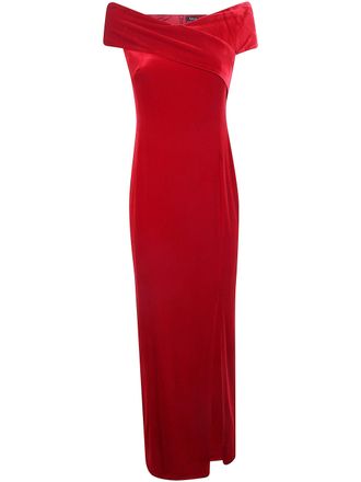 Ralph Lauren Dress Velvet Lauren Red Velvet