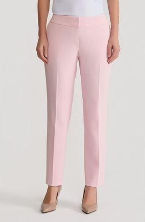 Kasper Flat Front Slim Pants in Tutu Pink at Nordstrom, Size 10
