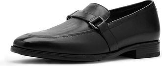 Johnston & Murphy Gibbons Embossed Bit Loafers Mens Shoes Black Full Grain : 11.5 M (D), Leather