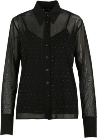 Liu Jo Dames, Blouses & Shirts, Zwart, Maat: S