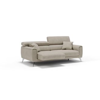 Divani.Store Sof&aacute; con asientos deslizantes impermeable 169 cm crema