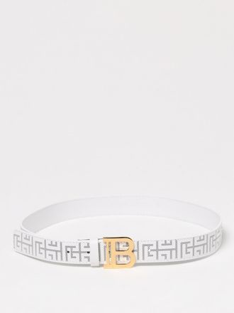 Balmain Cintura Labirinth in pelle stampata