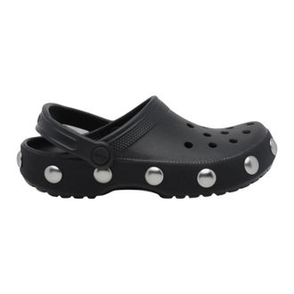 Crocs Klassieke Clog met Grote Studs - Dames - Klompen - Zwart - 41 EU - Schoenen