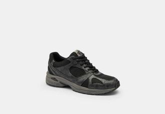 Coach Mens Sport Sneaker in Black, Size 11.5