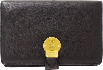 Bally Leather Clutch Bag (Pre-Owned)