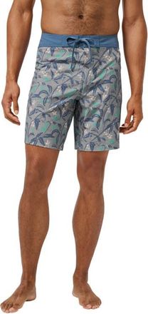 Travis Mathew Relationship Status Floral Board Shorts in Heather Grey at Nordstrom, Size 33