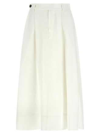 Brunello Cucinelli White Sartorial skirt