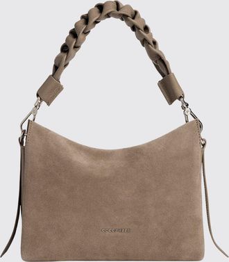 Coccinelle Mini borsa a spalla Boheme in pelle scamosciata con manico intrecciato