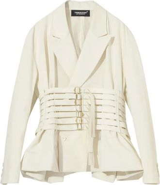 Undercover double-breasted blazer - White